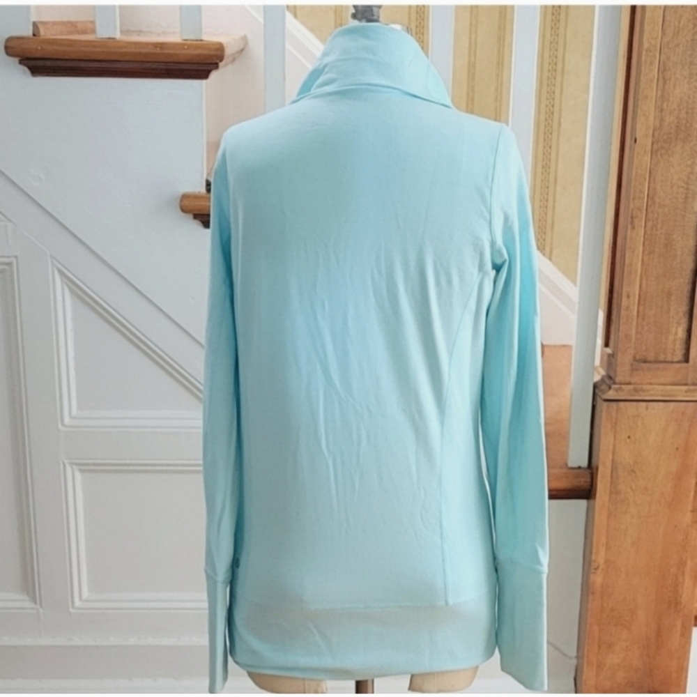 Lululemon Athletica In Stride Jacket Size 6 Heathered Aquamarine - Picture 2 of 6